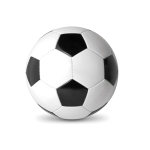 Voetbal met logo Score kleur wit/zwart
