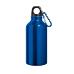 Kleine aluminium fles in felle kleuren 400ml kleur blauw