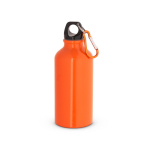 Kleine aluminium fles in felle kleuren 400ml kleur oranje