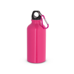 Kleine aluminium fles in felle kleuren 400ml kleur roze