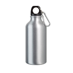 Kleine aluminium fles in felle kleuren 400ml kleur mat zilver