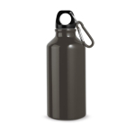 Kleine aluminium fles in felle kleuren 400ml kleur titanium