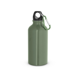 Kleine aluminium fles in felle kleuren 400ml kleur miliair groen