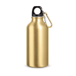 Kleine aluminium fles in felle kleuren 400ml kleur goud