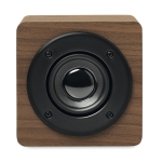 Goedkope promotionele houten speaker met versterker Eco Mini kleur bruin tweede weergave
