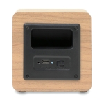 Goedkope promotionele houten speaker met versterker Eco Mini kleur hout derde weergave