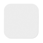 Vierkante mobiele draadloze oplader met logo ChargePad kleur wit zesde weergave