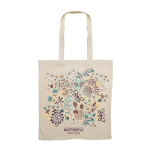 Goedkope bedrukte katoenen tassen 140gsm Eco Plus kleur beige tweede hoofdweergave