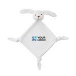 Babydeken laten personaliseren DouDou Animal kleur wit weergave met bedrukking