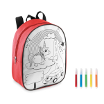 Rugzak ColorTime kleur rood derde weergave