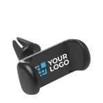 Roterende autotelefoonhouder met logo Cargrip kleur zwart weergave met bedrukking