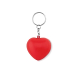 Rode hartvorm PU goedkope bedrukte sleutelhangers LoveIt kleur rood