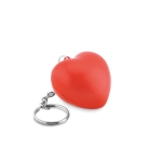Rode hartvorm PU goedkope bedrukte sleutelhangers LoveIt kleur rood tweede weergave