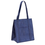 Non-woven koeltas bedrukken 80 g/m2 Shopper kleur blauw
