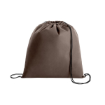 Goedkope non-woven rugzakjes bedrukken 80 gr/m2 Downtown kleur bruin