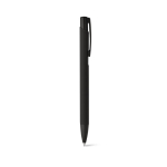Aluminium pen met rubberen afwerking zwarte inkt Softline