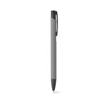 Aluminium pen met rubberen afwerking zwarte inkt Softline