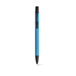 Aluminium pen met rubberen afwerking zwarte inkt Softline