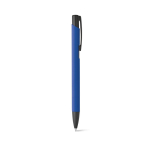Aluminium pen met rubberen afwerking zwarte inkt Softline