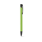 Aluminium pen met rubberen afwerking zwarte inkt Softline