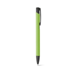 Aluminium pen met rubberen afwerking zwarte inkt Softline