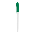Zeer zuinige klassieke balpen met logo Colorcap Print kleur groen
