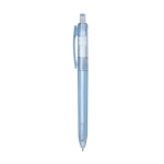 Gerecycleerde pen met transparante kleur en blauwe inkt Recyclo kleur blauw