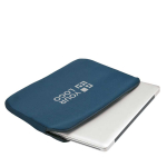 Softshell laptophoes 14” personaliseren BasicStyle kleur blauw met afdrukgebied