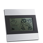 Weerstation bedrukken voor promotie doeleinden Cloudy kleur mat zilver