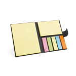 Kartonnen notitieblok met notities en stickers Sticky Basic kleur zwart derde weergave