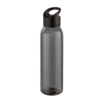 Elegante corporate plastic fles in zwart 630ml Dark kleur zwart