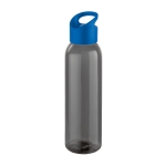 Elegante corporate plastic fles in zwart 630ml Dark kleur koningsblauw