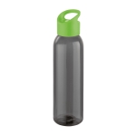 Elegante corporate plastic fles in zwart 630ml Dark kleur lichtgroen