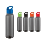 Elegante corporate plastic fles in zwart 630ml Dark diverse kleuren