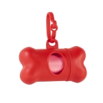 Botvormige zakjeshouder met logo Bone kleur rood