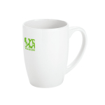 Witte keramische mok personaliseren 350ml Crescent Plus Economy kleur wit afbeelding met logo