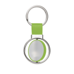 Sleutelhanger met draaiend element graveren Spinning kleur lichtgroen eerste weergave