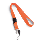 2 cm polyester keycord bedrukken met sluiting Doubleclip Plus