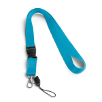 2 cm polyester keycord bedrukken met sluiting Doubleclip Plus