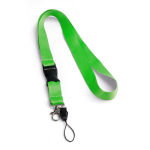 2 cm polyester keycord bedrukken met sluiting Doubleclip Plus