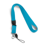 2 cm polyester keycord bedrukken met sluiting Doubleclip Plus