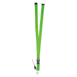 2 cm polyester keycord met dubbele clip sluiting Extra kleur appel groen derde weergave