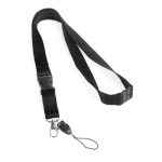 2 cm polyester keycord met dubbele clip sluiting Extra