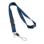 2 cm polyester keycord met dubbele clip sluiting Extra