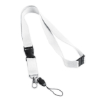 2 cm polyester keycord met dubbele clip sluiting Extra