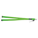 2 cm polyester keycord met dubbele clip sluiting Extra tweede weergave