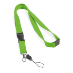 2 cm polyester keycord met dubbele clip sluiting Extra