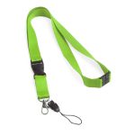 2 cm polyester keycord met dubbele clip sluiting Extra