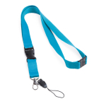 2 cm polyester keycord met dubbele clip sluiting Extra