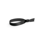 Zijdeachtige en glanzende armband met veiligheidssluiting kleur zwart